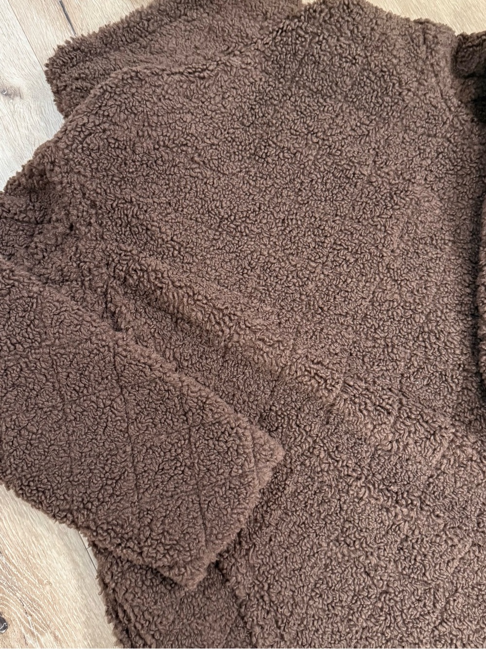 BB Dakota by Steve Madden Chocolate Brown Teddy Coat - Picture 7 of 7